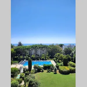 T2 Avec Magnifique Vue Mer, Piscine, Clim, Parking Appartement Antibes